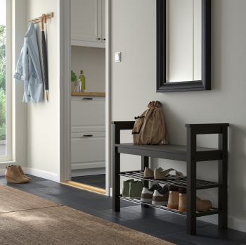 HEMNES ХЕМНЭС/MIRA скамья для обуви черная 