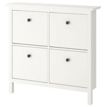 HEMNES ХЕМНЭС/MIRA галошница  4 отделения белая
