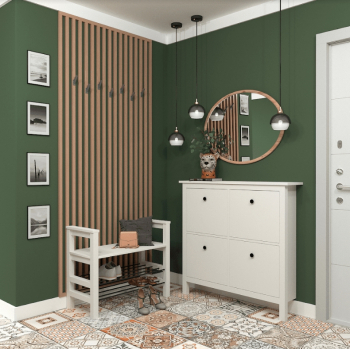 HEMNES ХЕМНЭС галошница белая