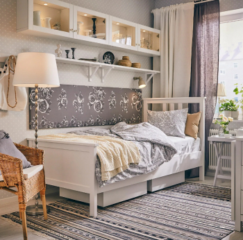 ХЕМНЭС МИРА кровать 90*200 белая