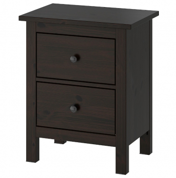 HEMNES ХЕМНЭС/MIRA комод 2 ящика черный