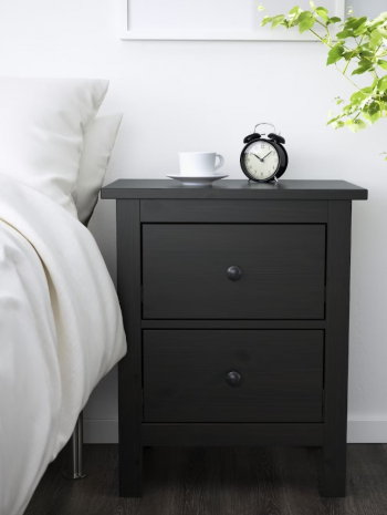 HEMNES ХЕМНЭС/MIRA комод 2 ящика черный