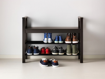 HEMNES ХЕМНЭС/MIRA скамья для обуви черная 