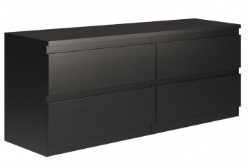 KASTOR/MALM тумба 4 ящика Венге