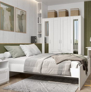 ORION/MALM кровать одинарная 80*200 белая 