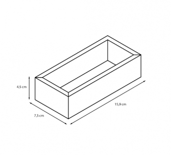 Sensea Bamboo короб прямоугольный 7.3x4.5x15.9 см